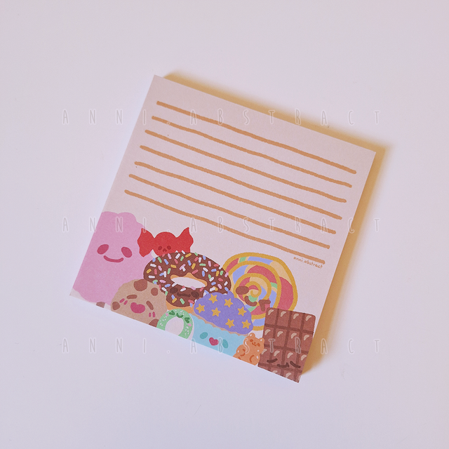 Original Art | "Yummy Little Snack Friends" Notepad