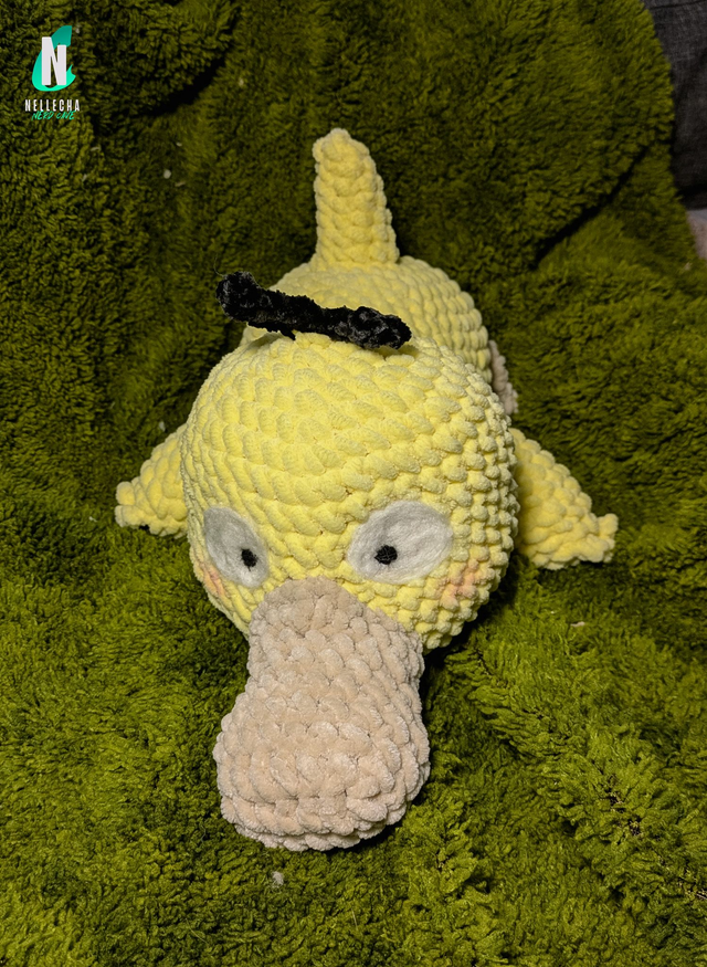 Psykokwak endormi - Peluche en crochet