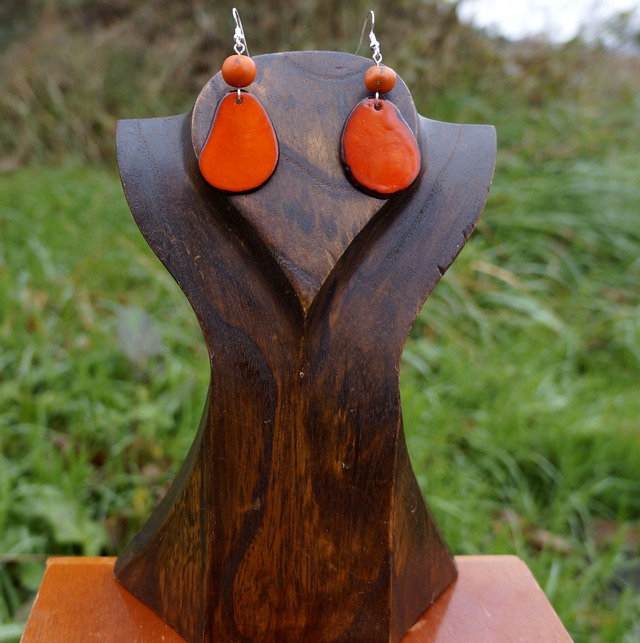 Chips orange avec perle