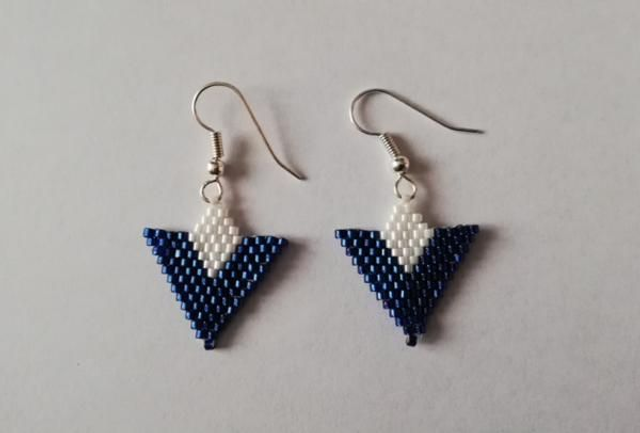 Triangle bleu/blanc