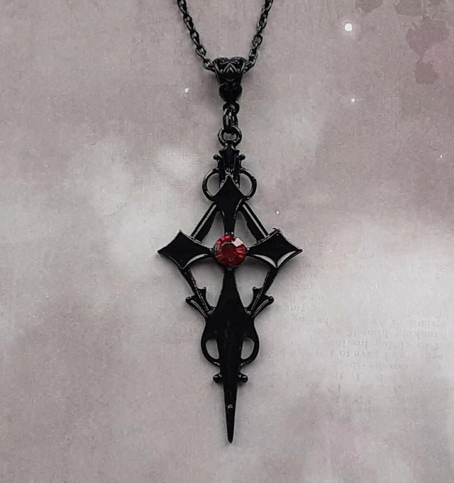 Large Vampire Cross - Red