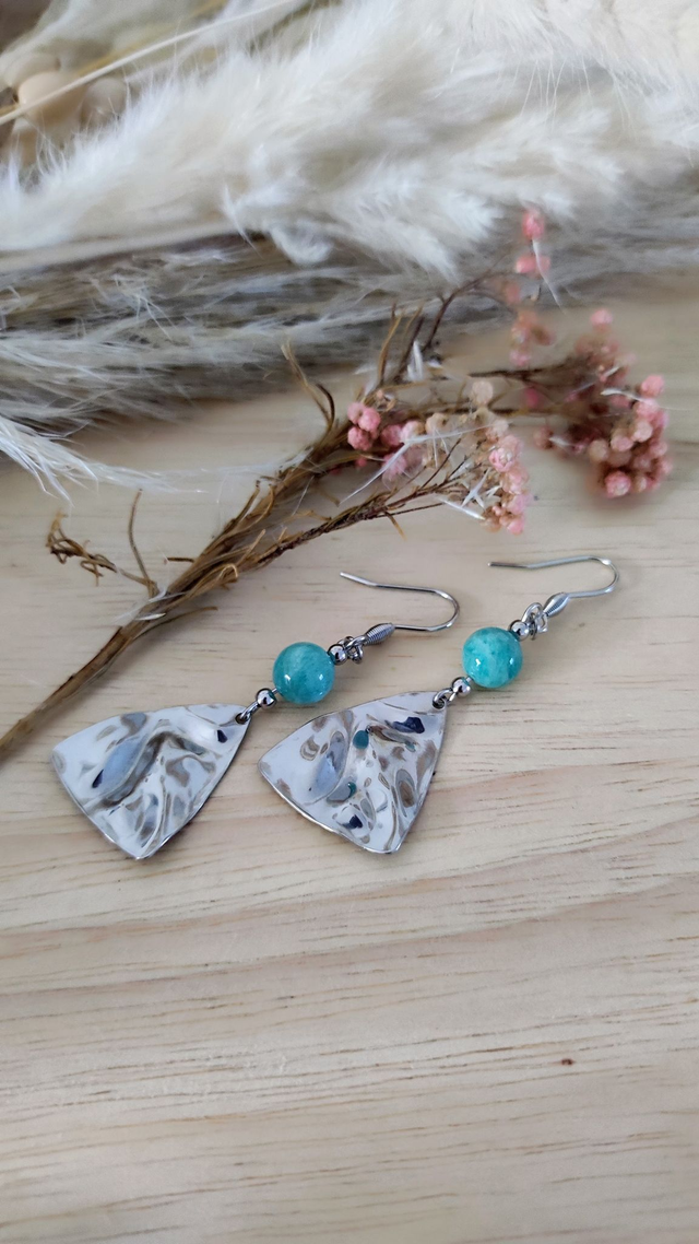 Boucles d'oreilles "Éternel" Amazonite