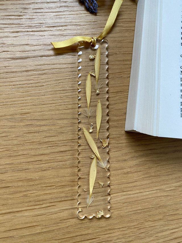 Marque page gaufré - gerbéra