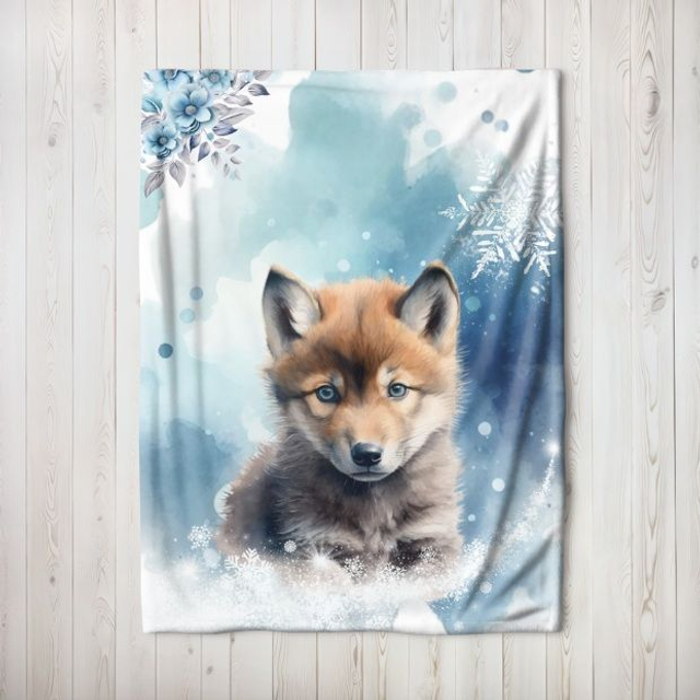 Couverture personnalisé Loup