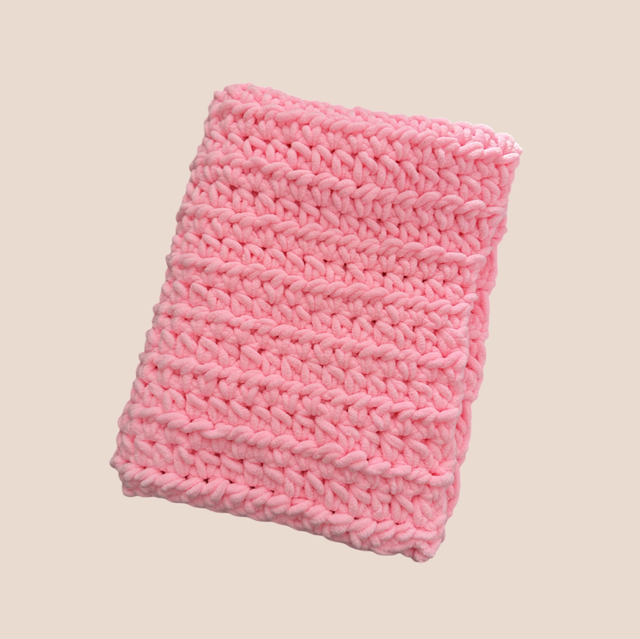 Baby Teddy Blanket Dark Pink