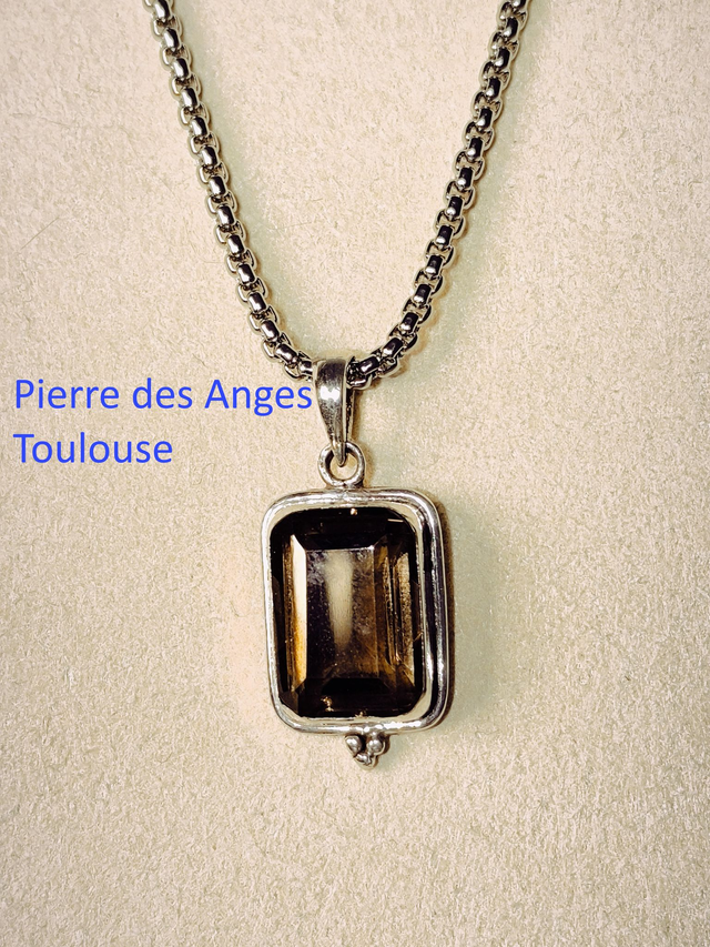 Pendentif Quartz Fumé
