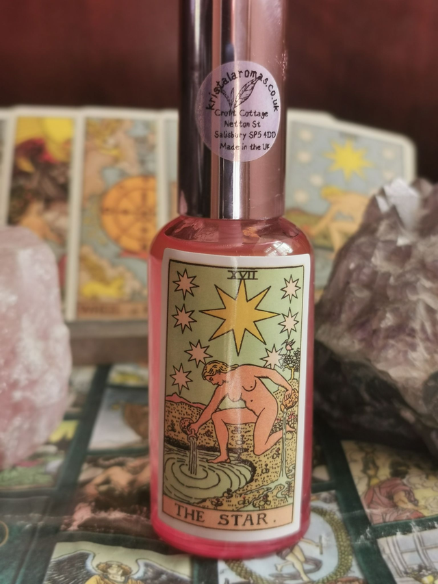 Aura Spray Tarot (THE STAR).   50ml. WITH FREE CRYSTAL