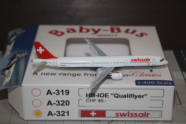 Swissair A321 (HB-IOE) &quot;Qualiflyer&quot;, 1:400