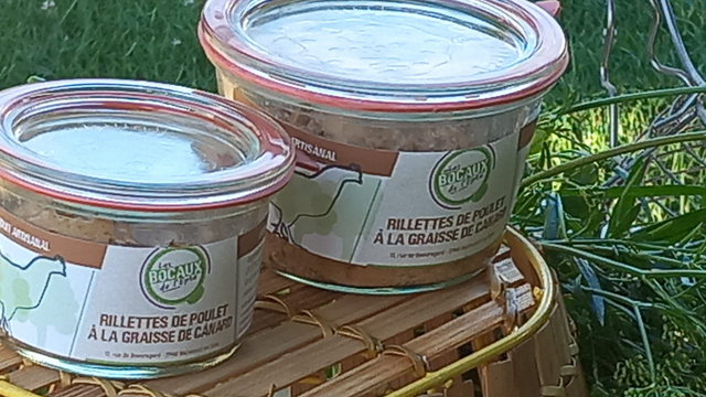 Rillettes de poulet à la graisse de canard