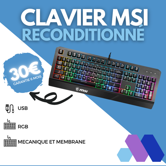 [RECONDITIONNE] - CLAVIER MSI GK20