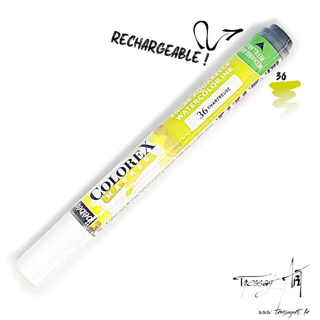 PEBEO - MARQUEUR AQUARELLE COLOREX - VERT CHARTREUSE - PB010036