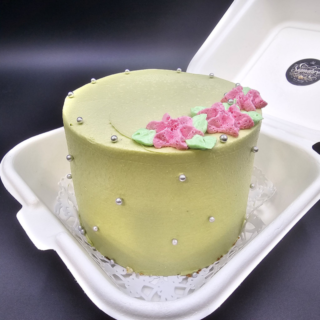 Bento Cake Matcha &amp; Framboises