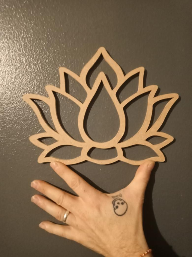 Fleur de lotus a accrocher pour macramé 