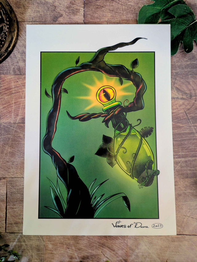 Illustration "Potion maudite" - 21 x 14,8 cm (A5)