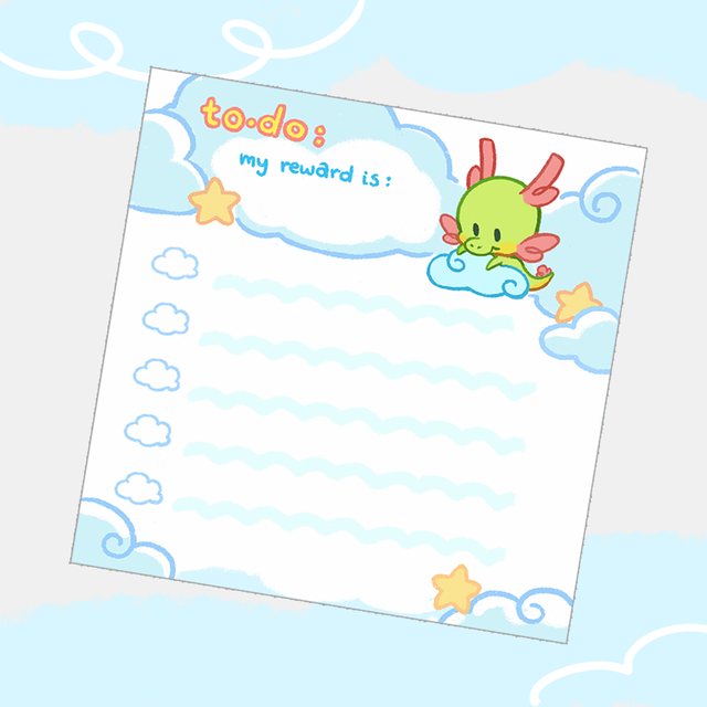 Mini notepad To-do with Longlong