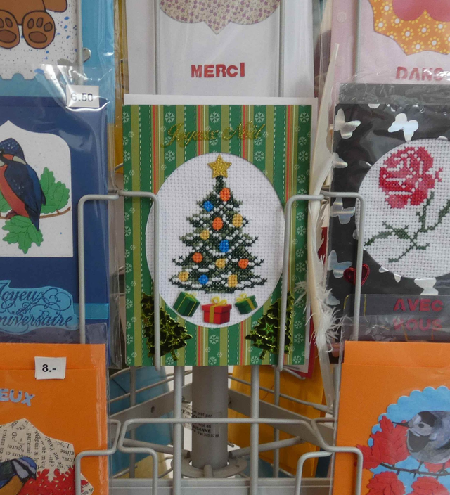 Un joli sapin de Noël brodé