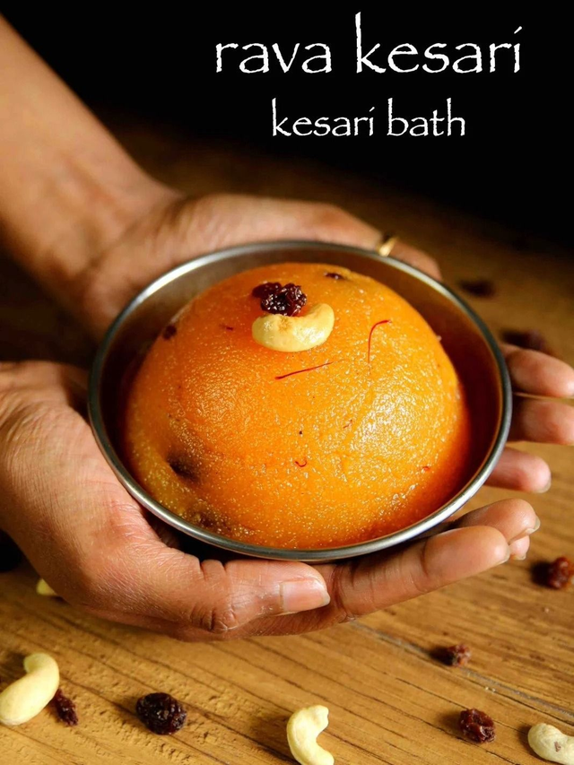 Rava Kesari (250 CC) – South Indian Semolina Dessert
