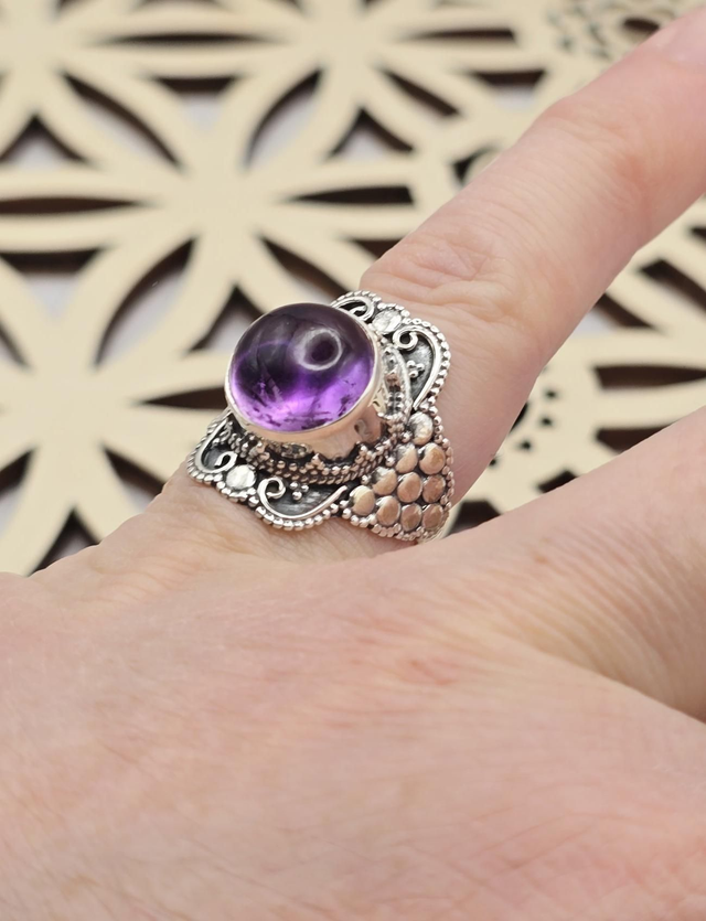 Bague Améthyste et Argent 925