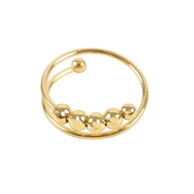 Anti-Anxiety Gold Tone Ring (Nickel Free)