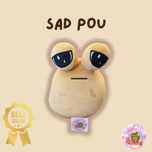 Sad Pou Plushie 22cm