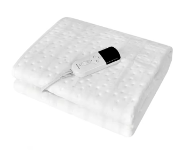 Luxe Elektrische deken dubbellaags flanel 150x80cm - Wit