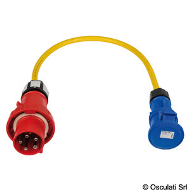 ADAPTATEUR PRÉ-CÂBLÉ POUR PRISE 63A ET FICHES 32A. 14.416.32