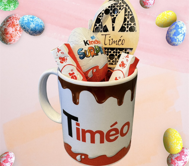 Tasse , chocolat et suspension 