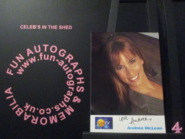 Andrea McLean Authentic Autographed GMTV 6x4 Cast Card (4)