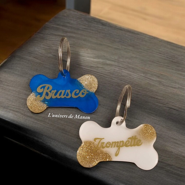 Médaille pour chien en résine