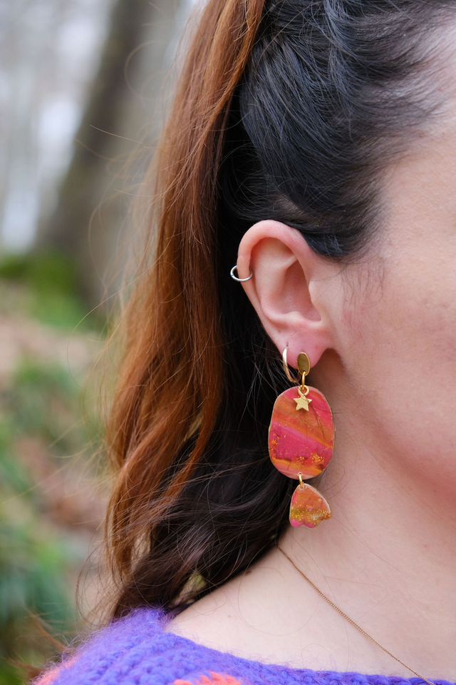FUGITIVES - boucles d'oreilles #06