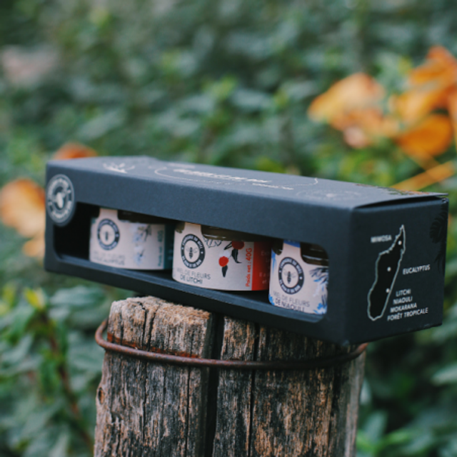 Coffret mini pots de miel - 3 x 40 g