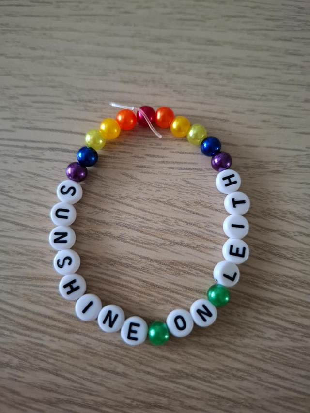 Sunshine on Leith beaded bracelet 