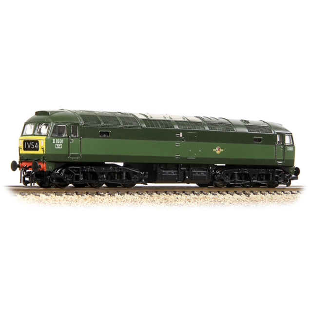 GRAHAM FARISH  N Scale 371-825E Class 47/0 D1601 BR Green (Small Yellow Panels)