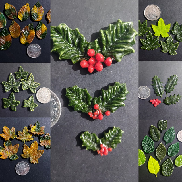 Fused Embellishments - Leaves