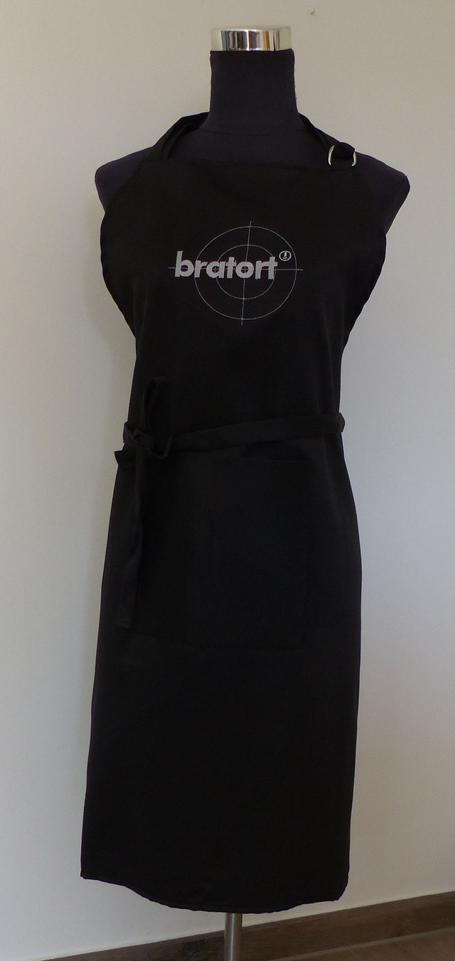 Schürze schwarz „Bratort“