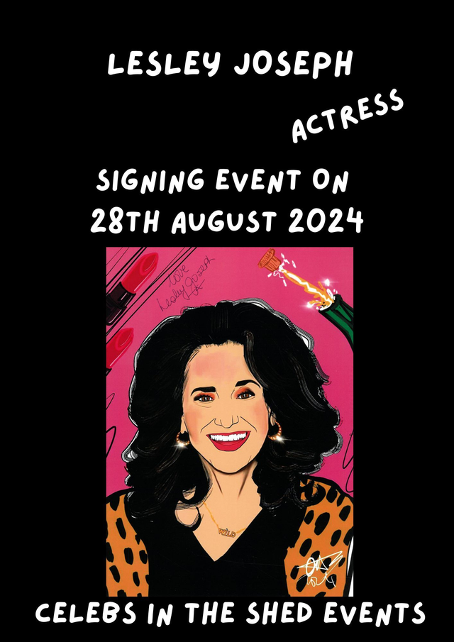 Lesley Joseph Limited Edition Signed A4 Comic Style Drawing Print At Our Private Signing On 28th August 2024 BUY NOW