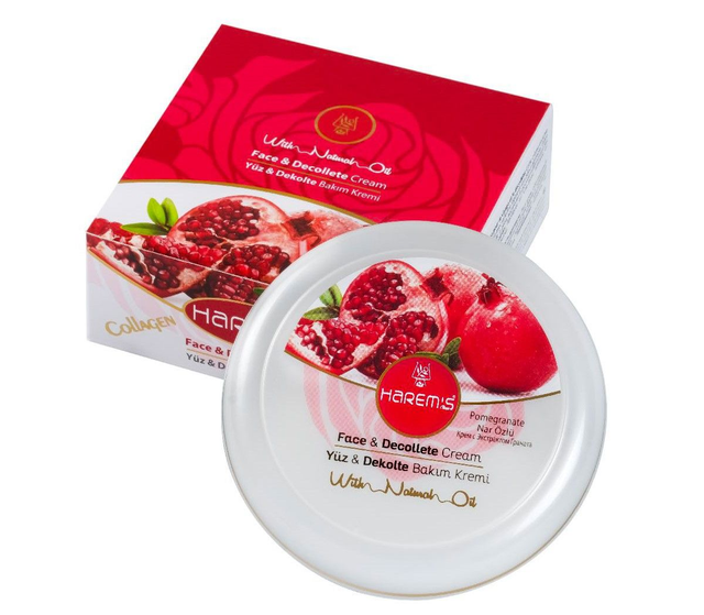 HAREM'S 125ml Krem do Twarzy &amp; Dekoltu EKSTRAKT Z GRANATU &amp; KOLAGEN