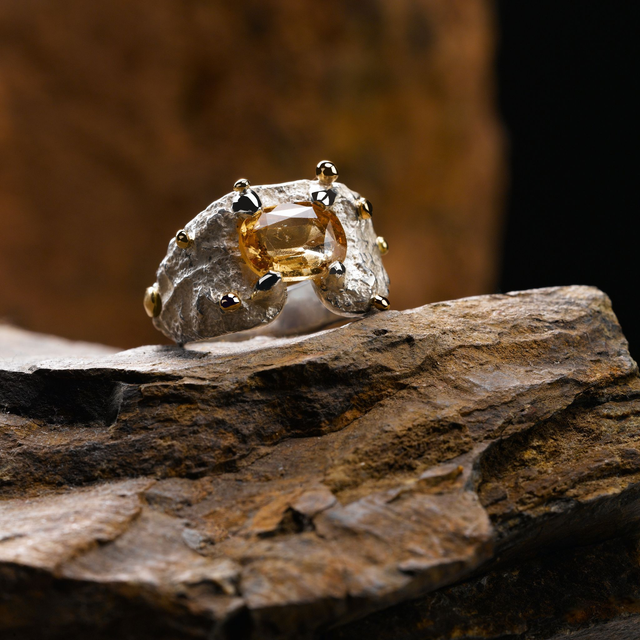 Bague Champagne - Or 18k