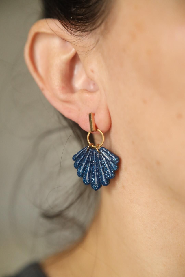 Boucles Oreilles Collection Elégance Pailletée 