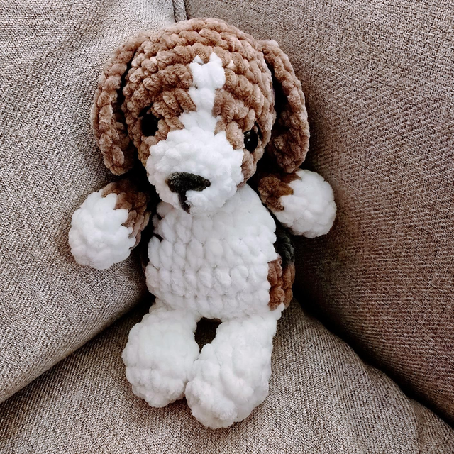 Poppy the Puppy - Handmade Crochet Dog – Soft Plush Companion
