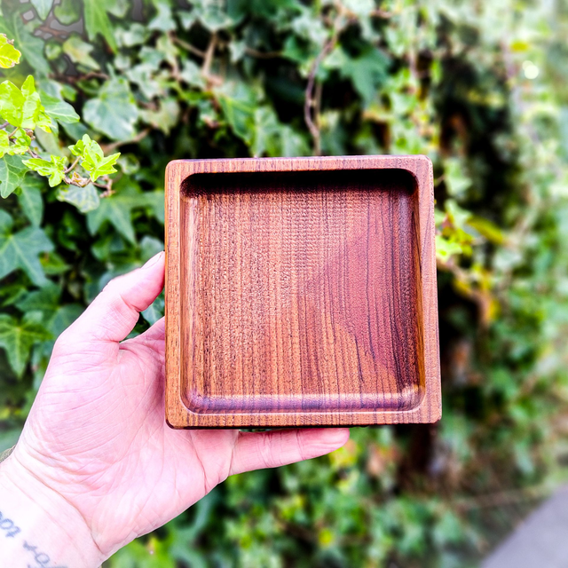 Catch all tray square - Black Walnut