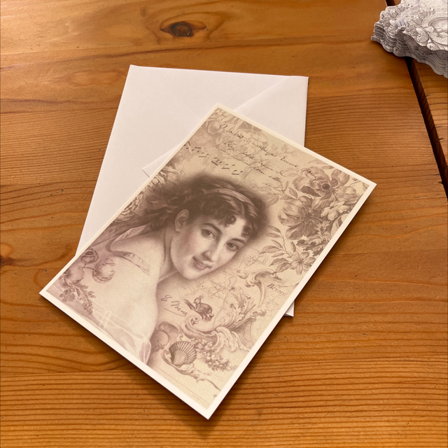 Pack 5 Carte postales Emma-Louise + enveloppes décorées