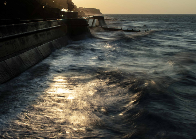 'Painted Sea' by William Lumby (A5 print - with mount that fits an A4 frame)