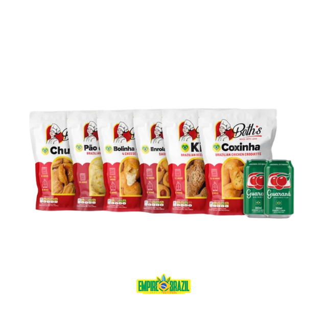 Kit Degustação 78 Salgadinhos e Doces + 2 Guaranás / Try-it bundle - BETH'S