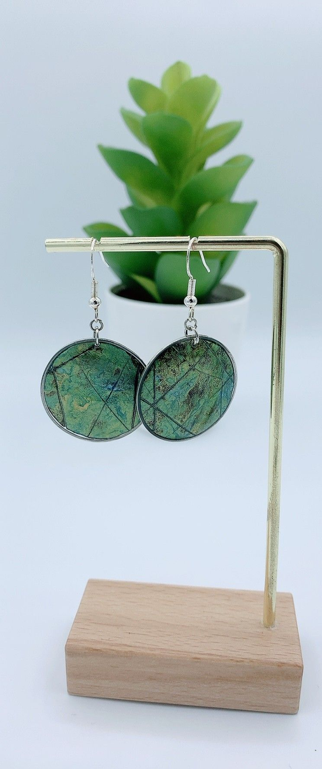 Boucles d'Oreilles "Perle de Foret"