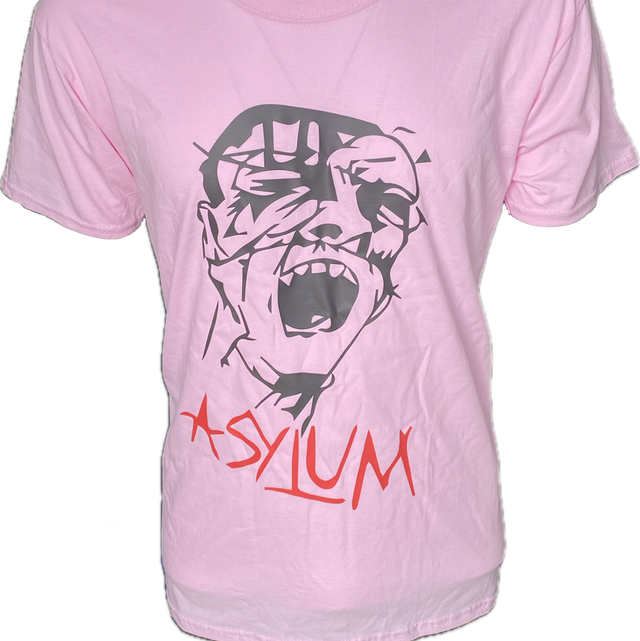 Original 1980 Design Asylum T Shirt in Lt Pink