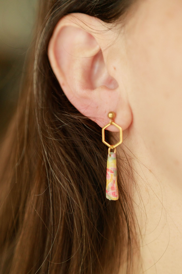 Boucles Oreilles Longues Collection Gourmandises Acidulées