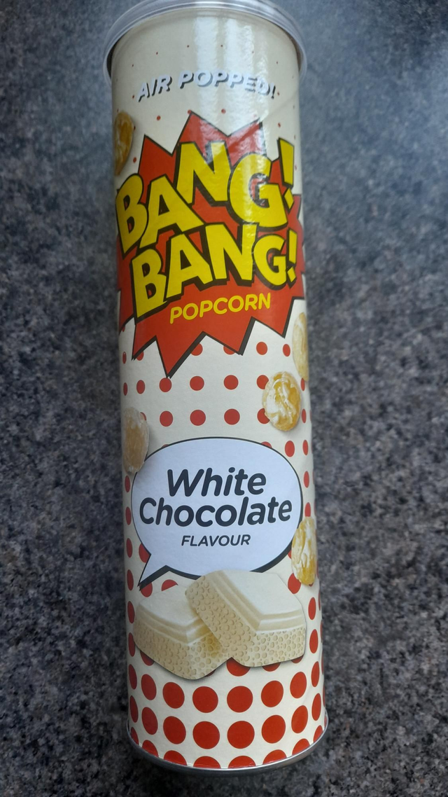 Bang Bang Popcorn white choc