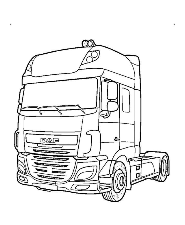 Gravure Camion DAF