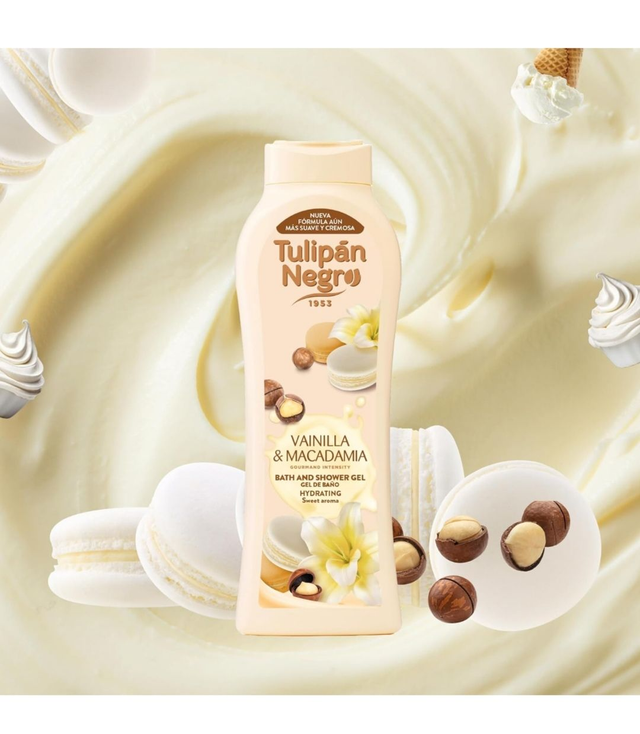 Gel bain et douche gourmand, Vanille & Macadamia 650ml
